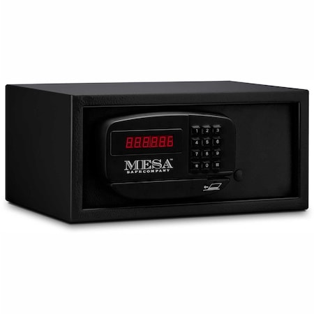 Mesa Safe Hotel & Residential Electronic Security Keyed Differently15 in Wx10inDx7 in H MH101E-BLK